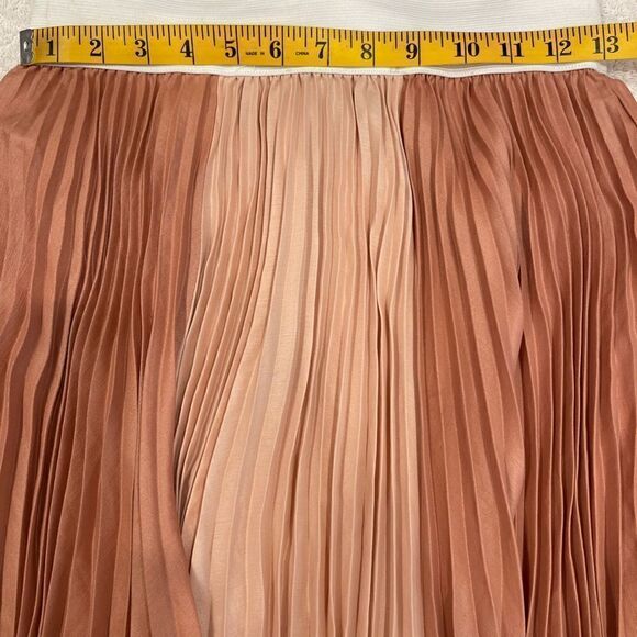 BCBGMaxAzria Tisa Colorblock Pleaded Waistband Skirt.Size XS - Picture 11 of 11
